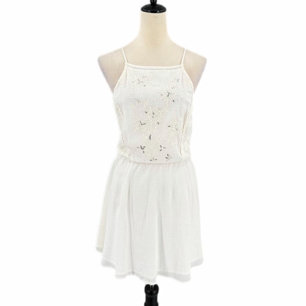 Idyllwind Miranda Lambert White Cotton Lace Sequin Feminine Fairycore Dress